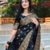 Japani Silk Skin Print Sharee with Blouse Piece