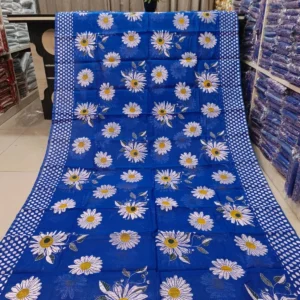 Half Silk Skin Print Sharee - SKU: 19658