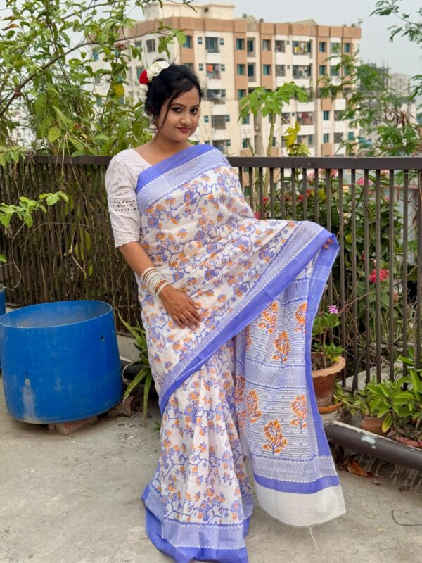 Half Silk Sharee -SKU: 19671