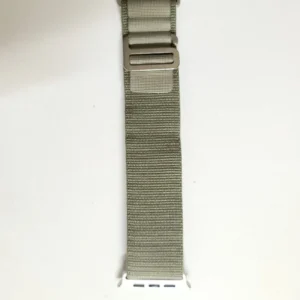 Slide Lock Loop Fabric Strap For Smart Watch- 42/44/45/49mm -Light Olive Color