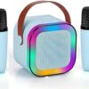 K12 Wireless Karaoke Mic Speaker With RGB LED Light for Kids (P-1135)