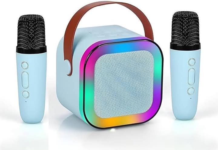 K12 Wireless Karaoke Mic Speaker With RGB LED Light for Kids (P-1135)
