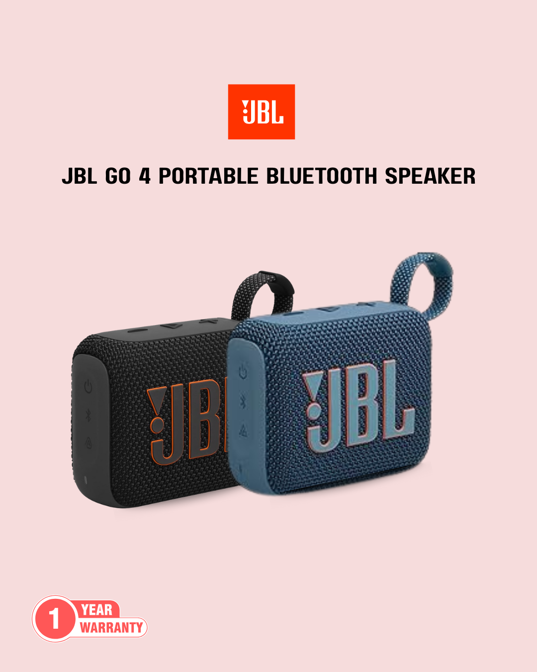 JBL Go 4 Portable Bluetooth Speaker (UK) (P-1639)