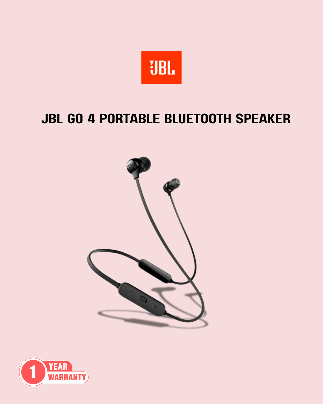 JBL Tune 125BT Neckband Earphone (US) Black (P-1641)