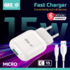 C15 (M) FAST CHARGER SET With 3A FAST CHARGING CABLE C15 (M) FAST CHARGER SET With 3A FAST CHARGING CABLE (P-1682)