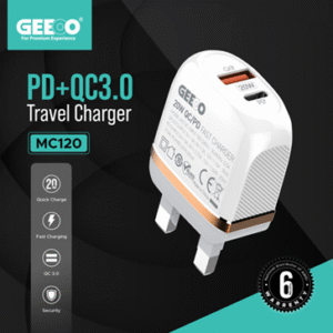 MC120 PD+QC3.0 20W Fast Travel (Type-C) Charger (1M Cable) (P-1685)
