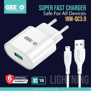 C18 (L) FAST CHARGER SET With 3A FAST CHARGING (P-1690)