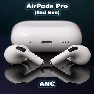 Apple Airpods Pro (2nd Generation) ANC White (100% ANC Working) (P-1786)