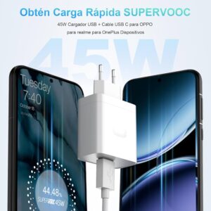 Oppo Super VOOC 45W for Fast Charging with TYPE C Cable (P-1841)