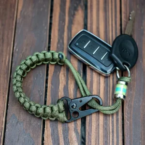 Key Ring Waist Hanging Rope Keychain Outdoor Emergency Survival Tools Buckle Hook Camping Tactical Paracord