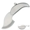Stainless Steel Silver Keychain Key Chain Key Ring Mini Fold Leaf Blade Tool